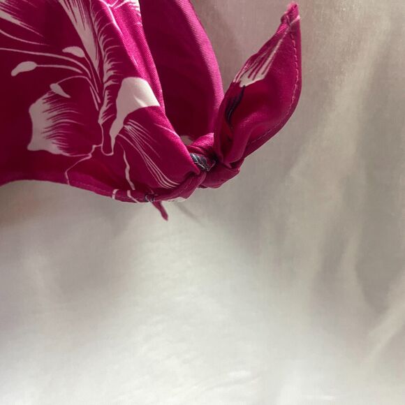 Vtg Nani Hawaiian Womens Shirt Purple Floral Smock Small - Picture 2 of 7